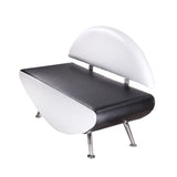 Sofa for waiting area Carini BD-6710 whiteu0142o-czarna - BVShop