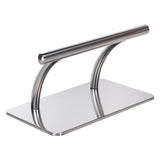 Chrome hairdressing stool BD-07 by Beauty System with adjustable height and cushioned seat for salon use.