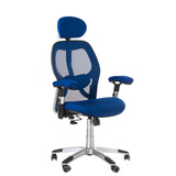 Fotel ergonomiczny CorpoComfort BX-4144 Niebieski - BVShop