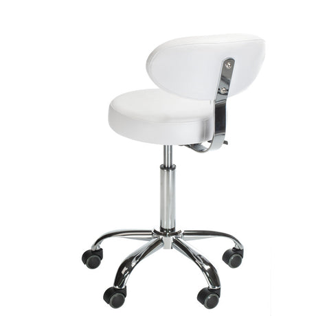 Cosmetic stool with backrest BD-9934 white - BVShop