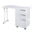 Foldable manicure table BD-3802 WHITE - BVShop