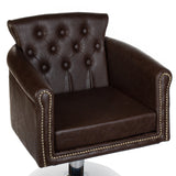 Hairdressing chair ALBERTO BH-8038 brown - BVShop