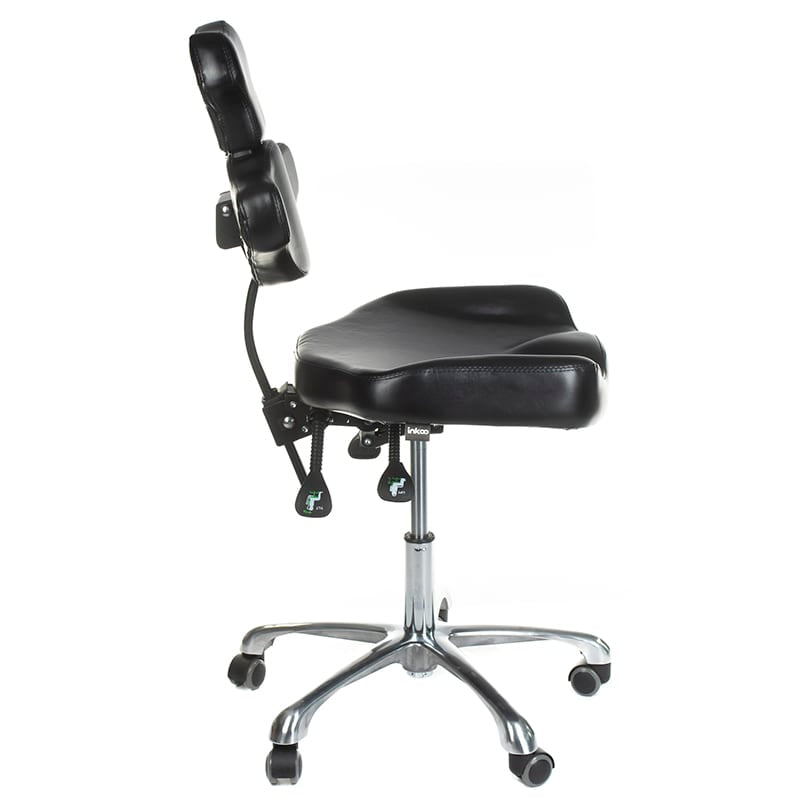 Tattoo Artist swivel stool with back MIKA INKOO - BVShop