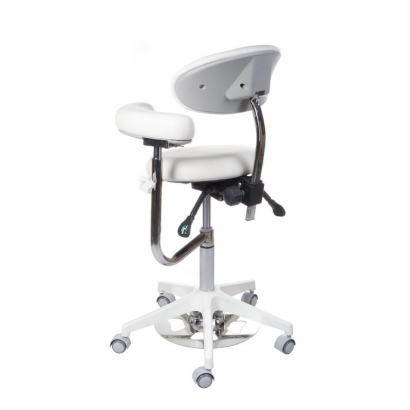 Medical stool with backrest BD-Y914 White - BVShop