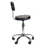 Cosmetic Stool with backrest BH-7289 Black - BVShop