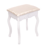 KARI White Vanity Table with LED Mirror & Stool - BVShop