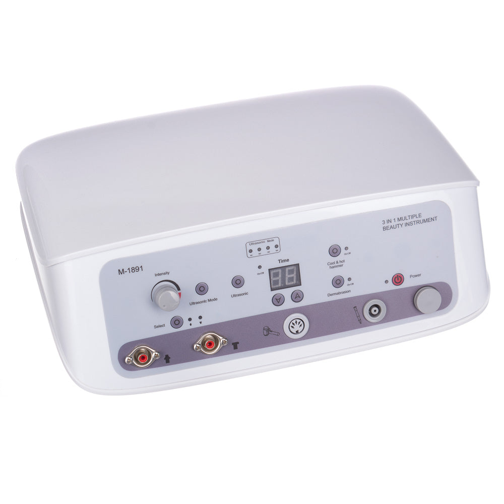 3-in-1 Microdermabrasion + Ultrasound + Hot–Cold BR-1891 – Gray - BVShop
