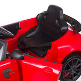 Dziecięcy fotel fryzjerski Mercedes czerwony - BVShop