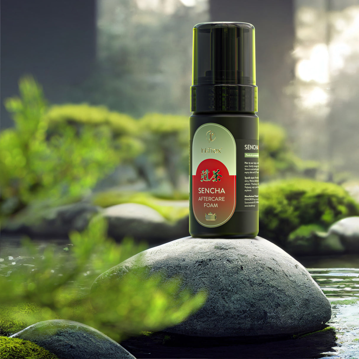 Inktrox Sencha Aftercare Foam Texture With Green Tea And Aloe