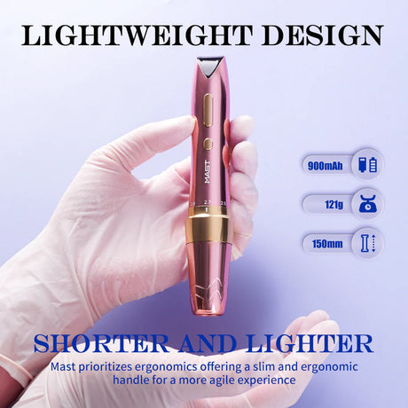 Pink Mast P60 Diamond Edition wireless tattoo machine with sleek design and ergonomic grip, ideal for professional tattoo artists.