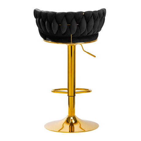4Rico Bar Hocker QS-B313a black velvet - BVShop