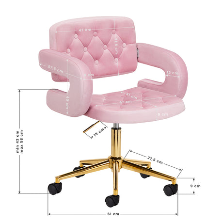 4Rico Chair QS-OF213G pink - BVShop