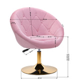 4Rico swivel chair QS-BL12G pink - BVShop