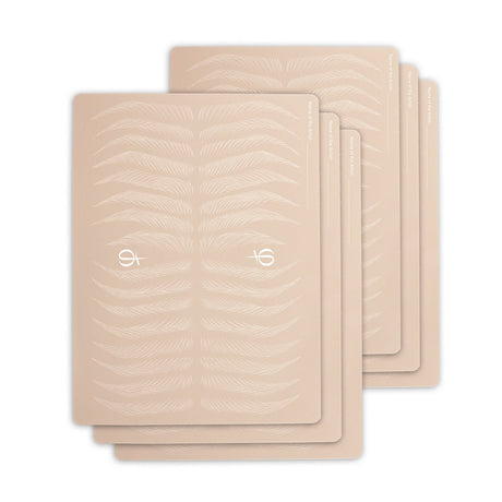 PhiAcademy Microblading Advanced Latex Training Kit — printed double-sided latex practice sheets