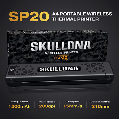 SKULLDNA SP20 Wireless Printer Machine Black - BVShop