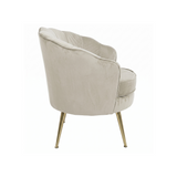 LUGANO BX-LE69 Upholstered Chair Cream Velvet - BVShop