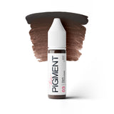 The Pigment 03 Dark Chocolate PMU pigment bottle for brows in 5ml and 15ml sizes
