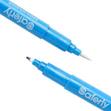 Saferly fine tip surgical skin marker in white and violet with precision tips for accurate medical marking.