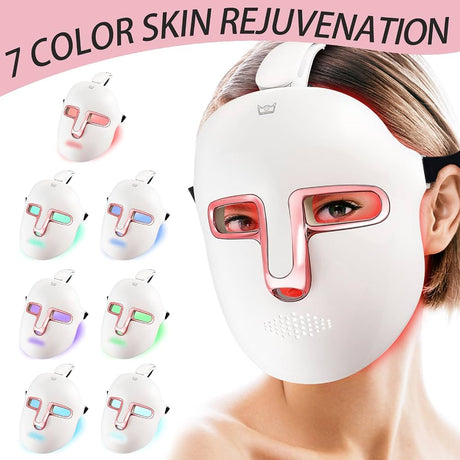 Piashow 7 Color LED Face Mask rechargeable skincare device