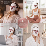 Piashow 7 Color LED Face Mask product details and charging design