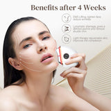 EMS microcurrent gua sha face massager with curved ergonomic design