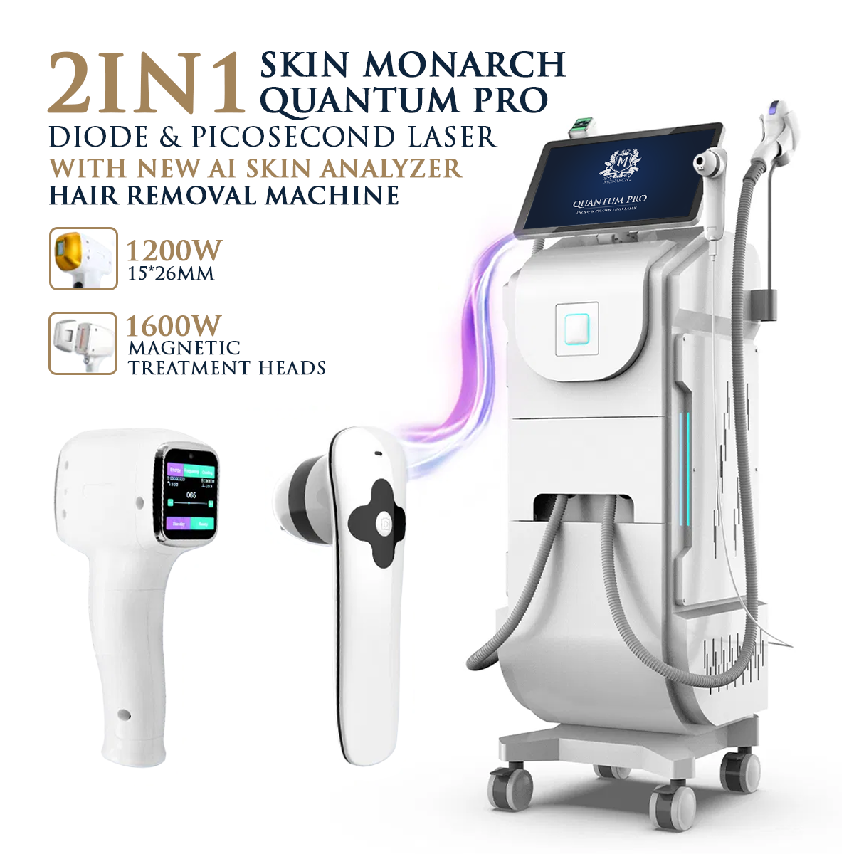Skin Monarch Qantum Pro diood- ja pikosekundiline laser