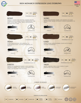 Skin Monarch Expression Line eyebrow pigment shade palette