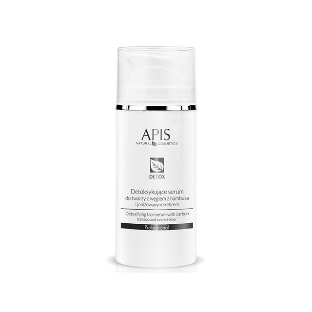 Apis detoxifying face serum with bamboo charcoal and ionized silver 100ml - BVShop
