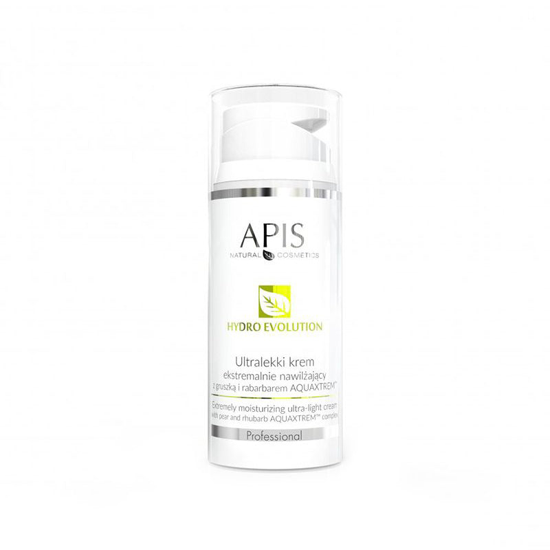 Apis hydro evolution ultra-light cream extremely moisturizing with pear and rhubarb aquaxtrem ™ 100ml - BVShop