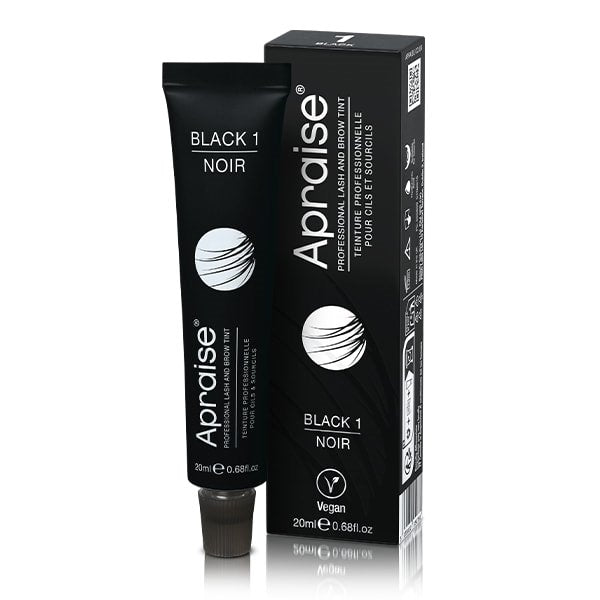 Apraise PPD Free & Vegan Brow And Lash Tint Black1 20ml - BVShop