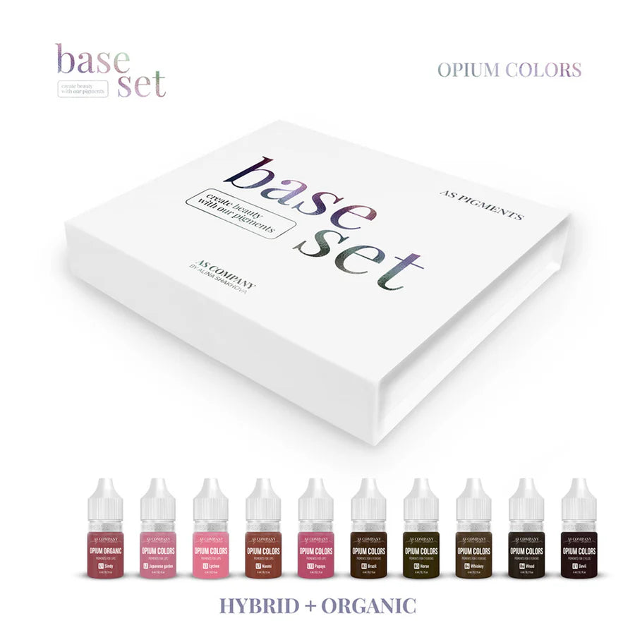 AS COMPANY Base Set Hybrid/Organic (OPIUM COLORS) 10pcs/6ml - BVShop