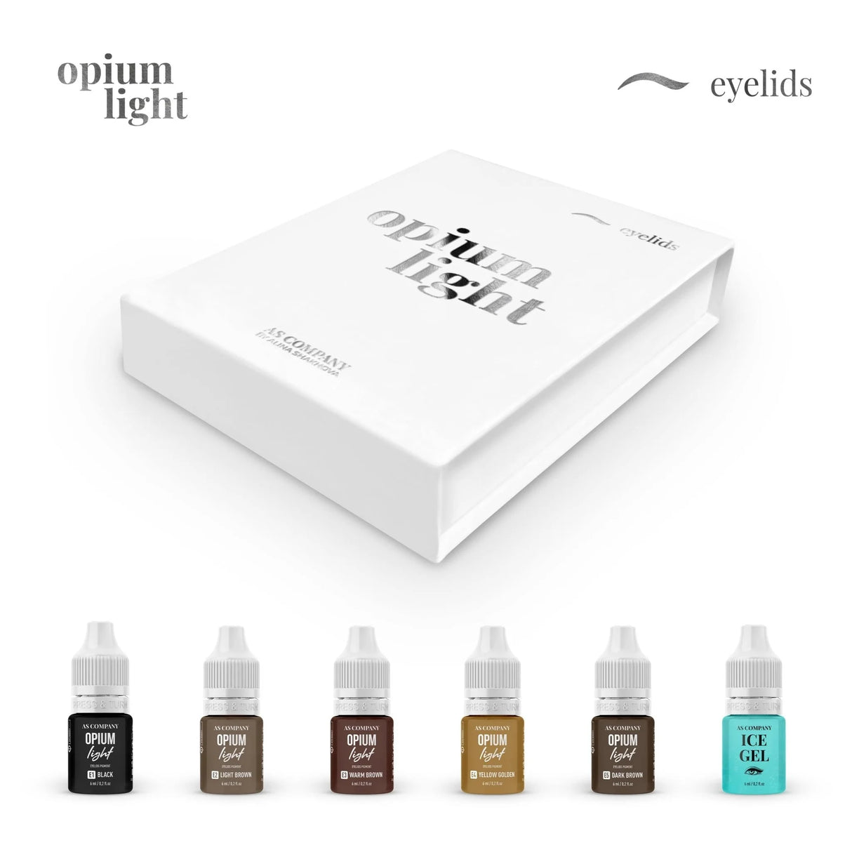 AS COMPANY hübriidsete silmalaugude komplekt (Opium Light) 6tk/6ml