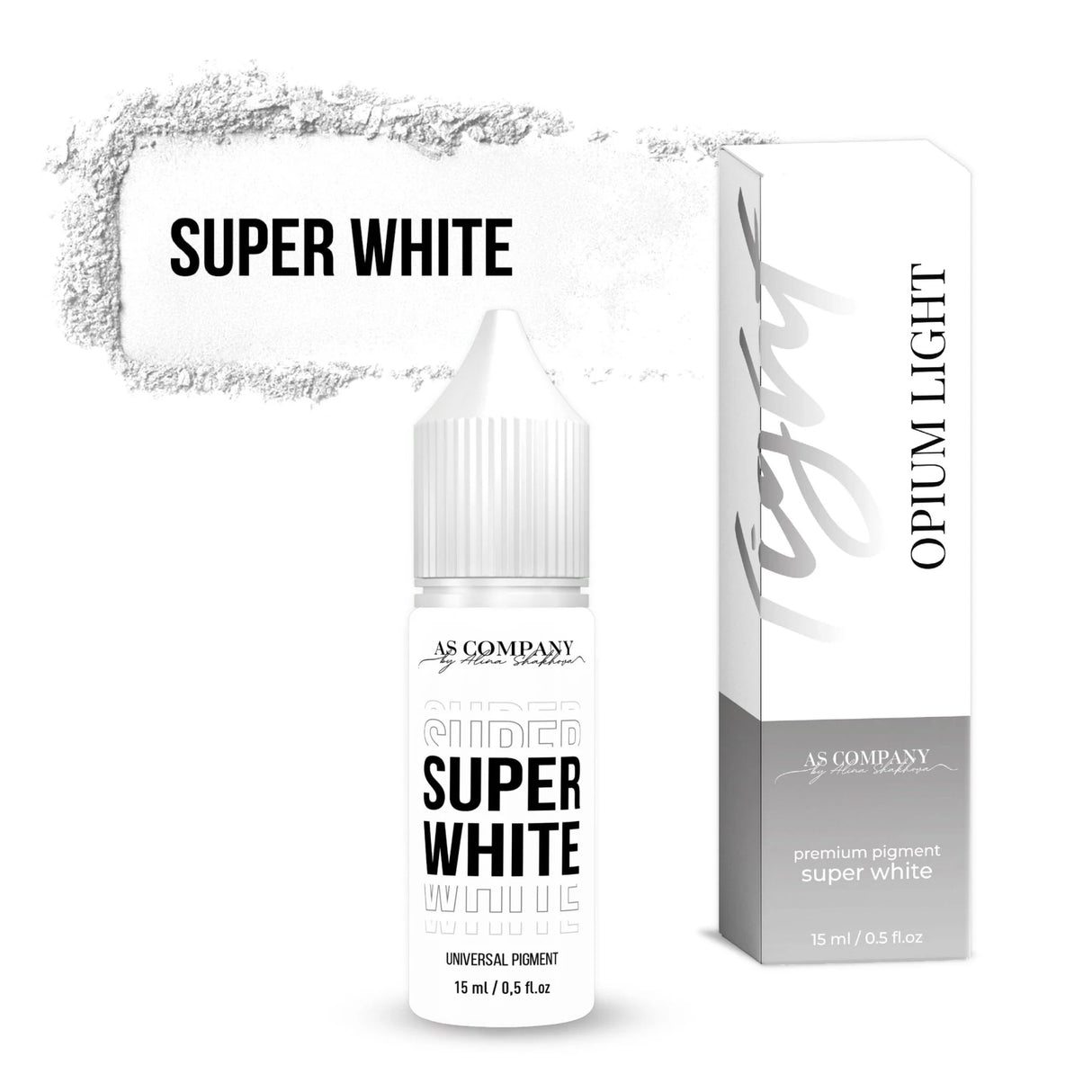 AS COMPANY SUPER WHITE universaalne pigment (OPIUM LIGHT) 6/15ml