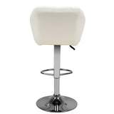 Bar stool m06 quilted adjustable white - BVShop