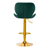 BAR STOOL QS-B15 VELVET GREEN - BVShop