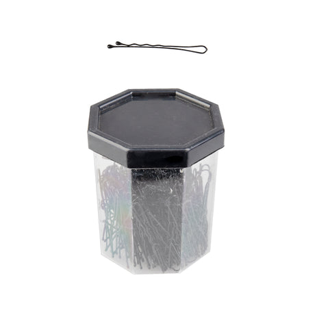 Barber pins for hair e-62 150 pcs 4.9cm black - BVShop
