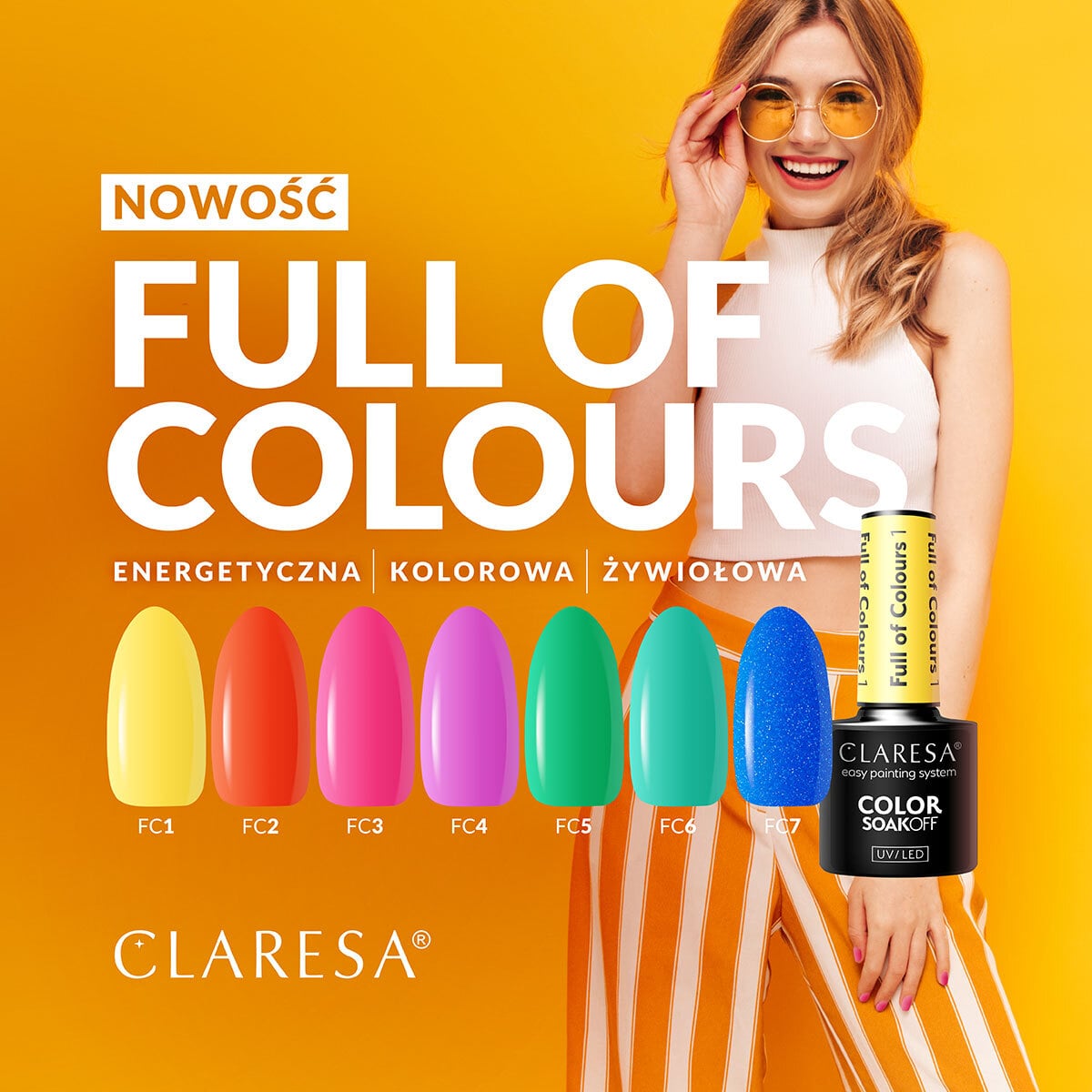 CLARESA Full of colours Hybrid Polish 2 -5g - BVShop