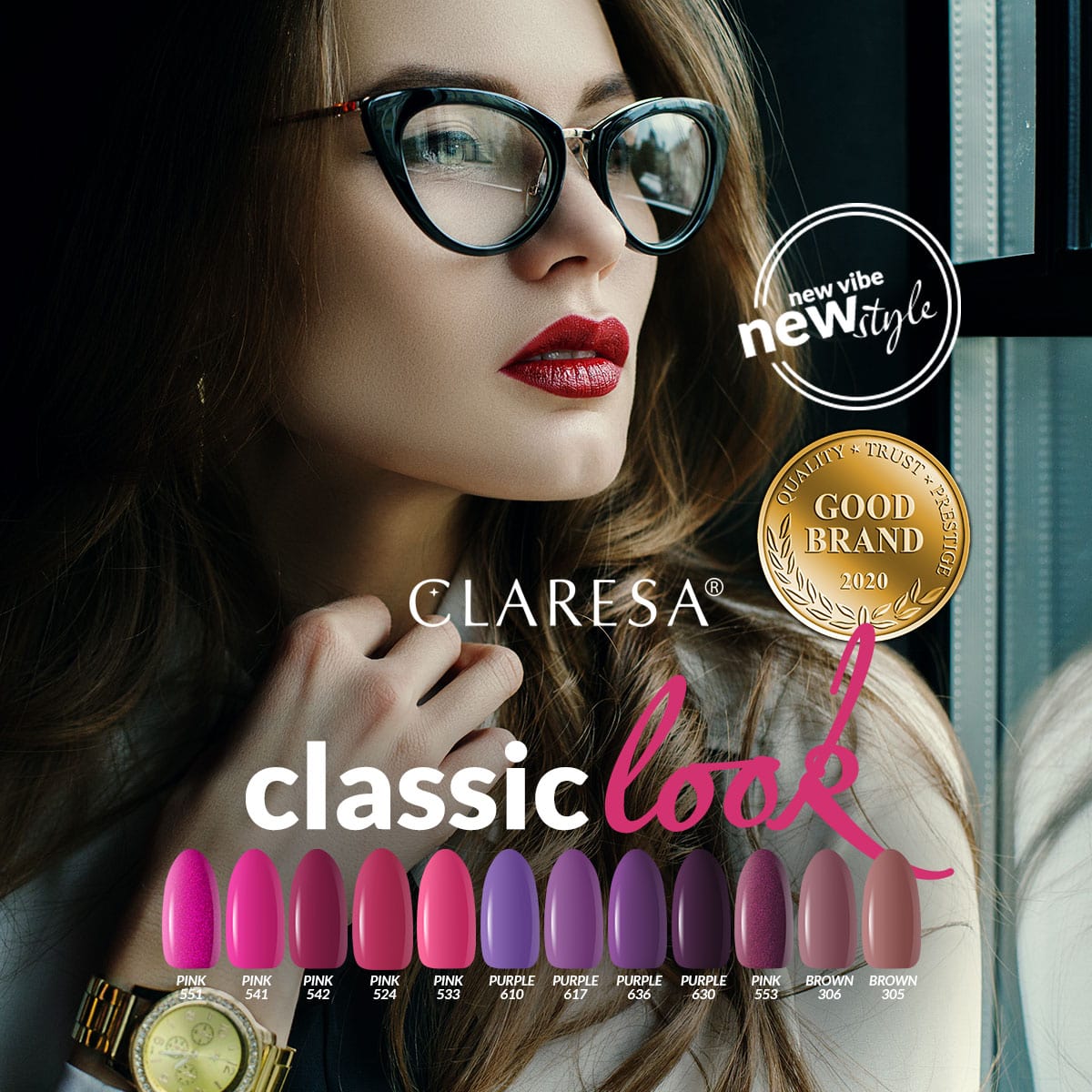 CLARESA Hybrid nail polish PINK 542 -5g - BVShop