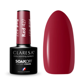 CLARESA Hybrid nail polish RED 427 -5g - BVShop