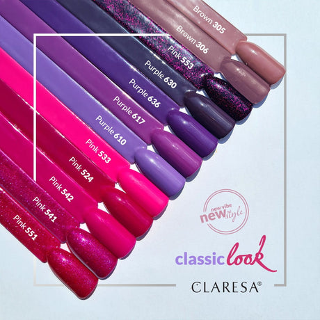 CLARESA Hybrid polish PURPLE 630 -5g - BVShop