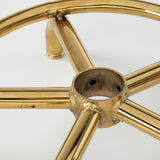 Cosmetic stool 6001-G gold – pink second category - BVShop