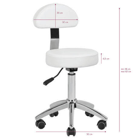 Cosmetic stool am-304 white - BVShop
