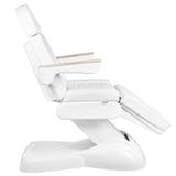 Electric cosmetic chair lux 273b + stool 304 white - BVShop