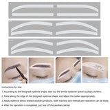 Eyebrow Template Stickers 6pcs - BVShop