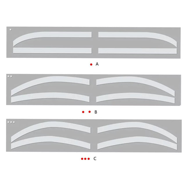 Eyebrow Template Stickers 6pcs - BVShop