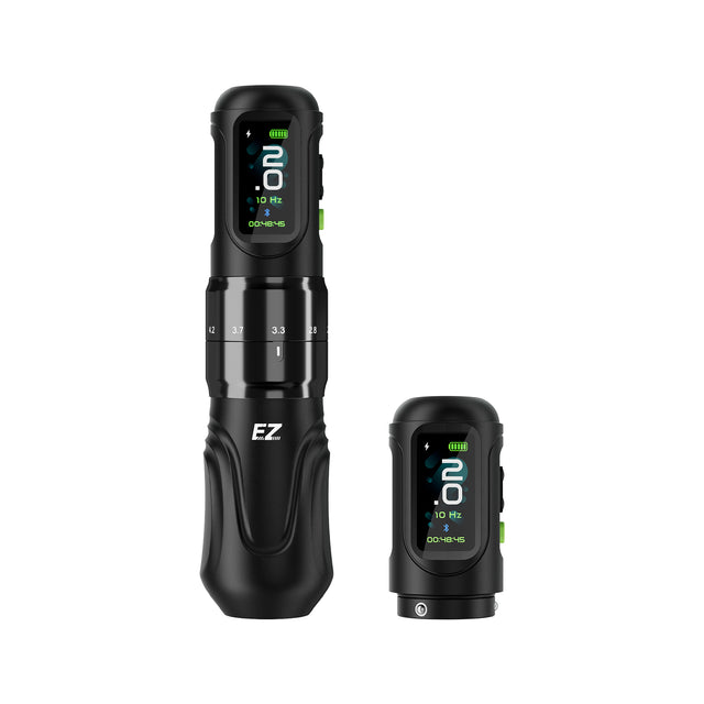 EZ P6 wireless tattoo pen Black with additional battery