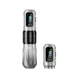 EZ P6 wireless tattoo pen Silver Gradient with additional battery