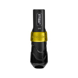 FK Irons Flux Max Gold/Stealth wireless tattoo machine with 1x PowerBolt II
