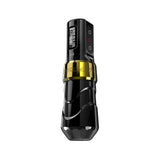 FK Irons Flux Max Gold/Stealth tattoo machine detail view