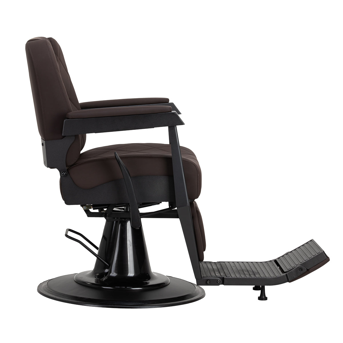 Gabbiano barber chair Bruno with black frame Brown - BVShop
